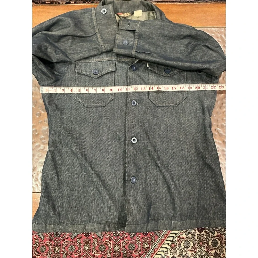 Levi's Gentleman Jeans Shirt, Dark Wash, 70s, Vintage, Medium, Button Up